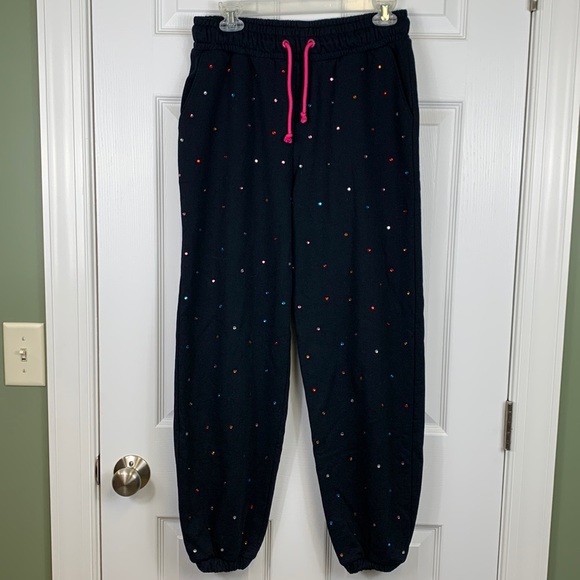 Terez black gems sweatpants sz sm - Picture 6 of 13